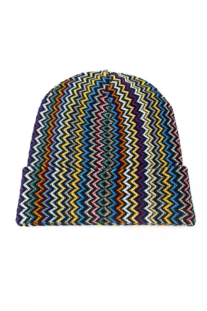 Multicolor Wolle Männer Hut
