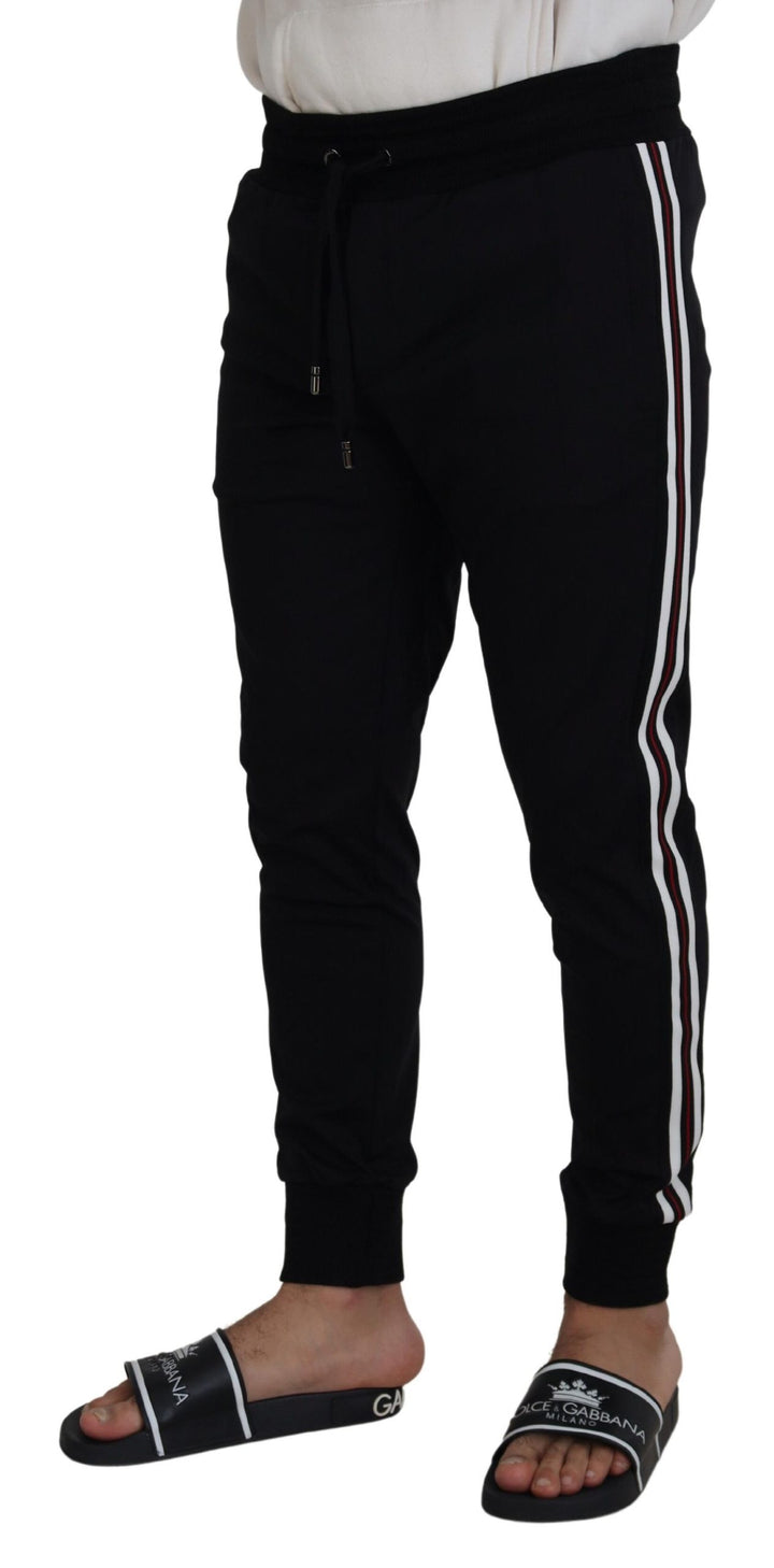Schwarze DG Print Herren-Jogger-Hose