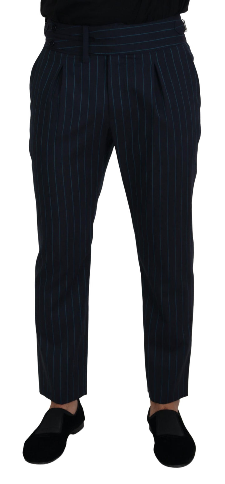 Elegant striped trousers made of new wool