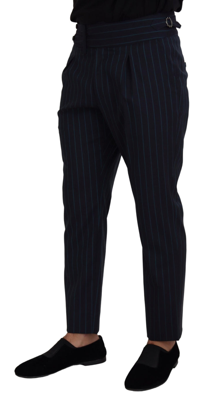 Elegant striped trousers made of new wool
