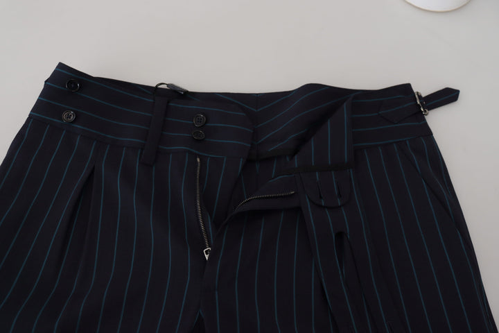 Elegant striped trousers made of new wool