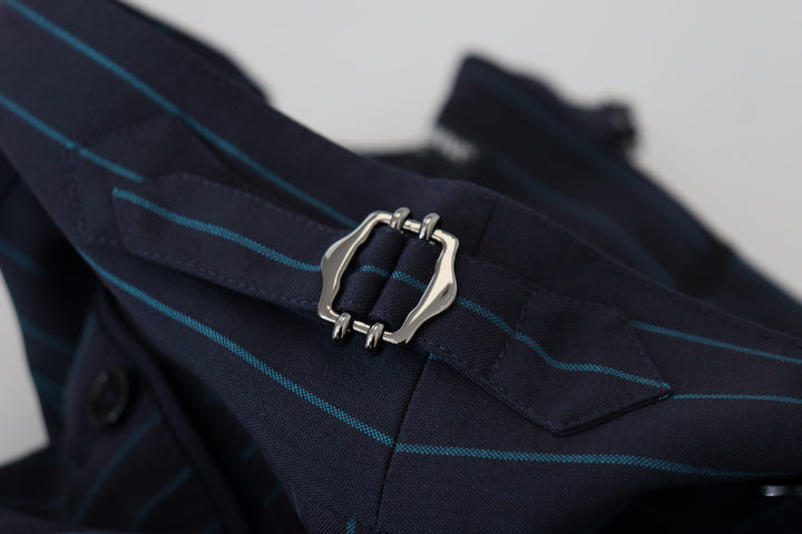 Elegant striped trousers made of new wool
