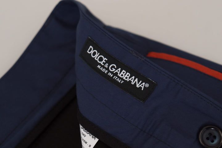 Blaue formelle Chino-Hose aus Baumwolle