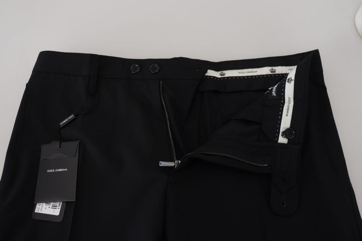 Schwarze Chino-Hose aus Polyester für formelle Anlässe