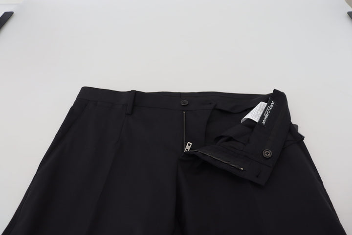 Schwarze Chino-Hose aus Wolle für formelle Anlässe