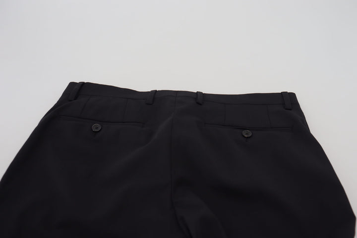 Schwarze Chino-Hose aus Wolle für formelle Anlässe