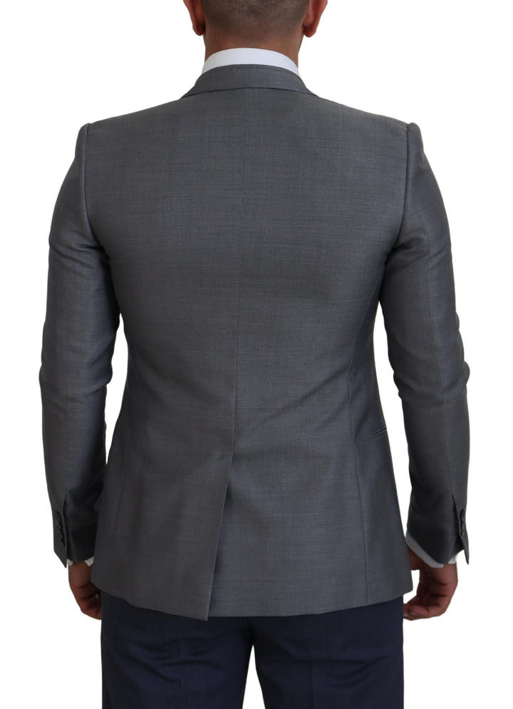Elegant light gray Sicilia blazer jacket
