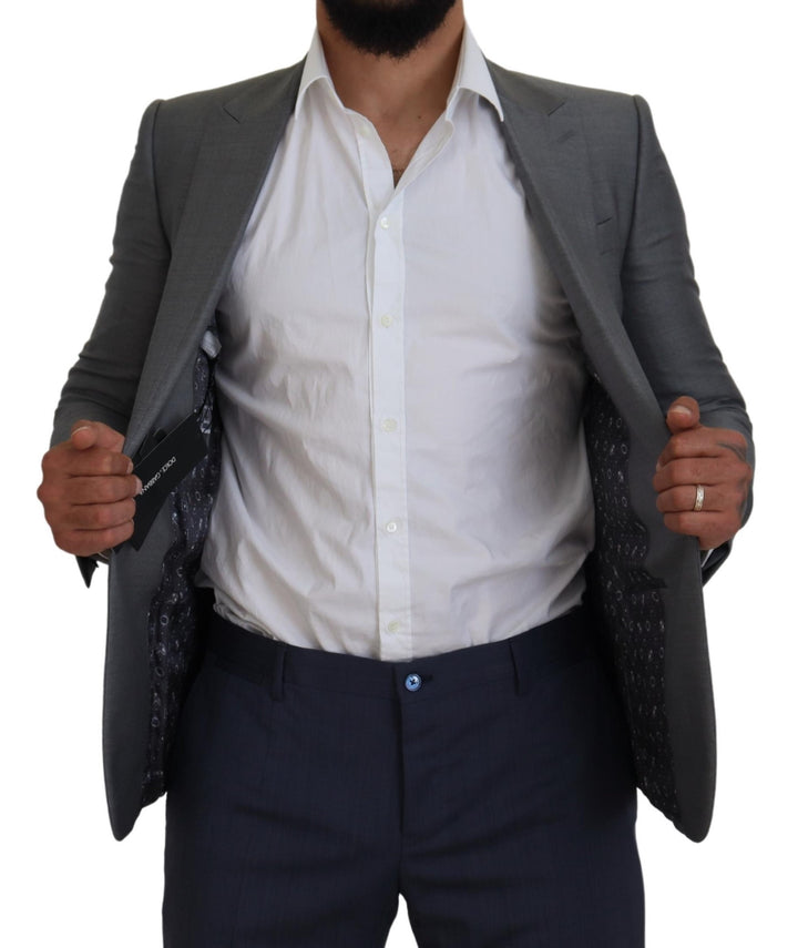 Elegant light gray Sicilia blazer jacket