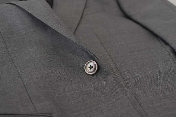 Elegant light gray Sicilia blazer jacket