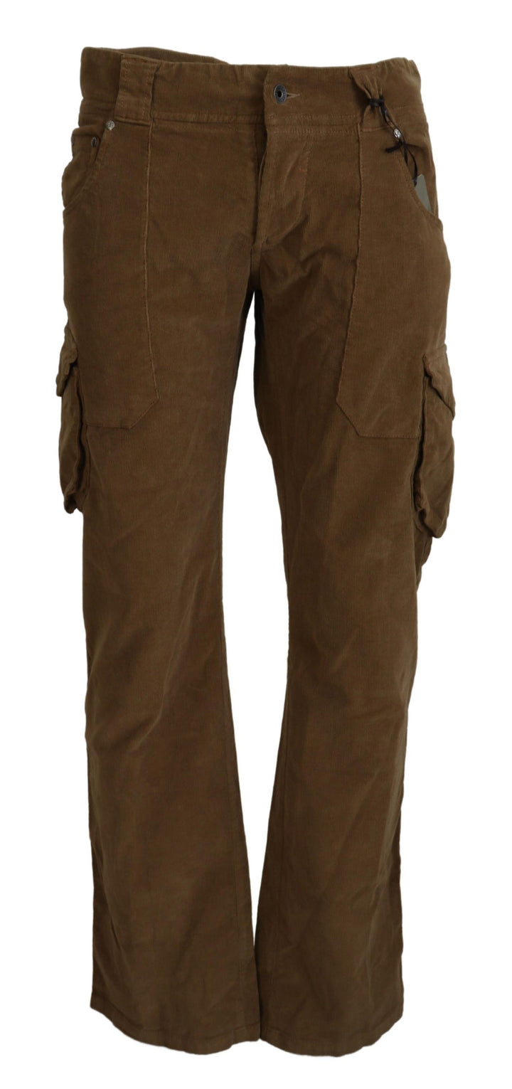 Cargo-Hose aus braunem Baumwollcord