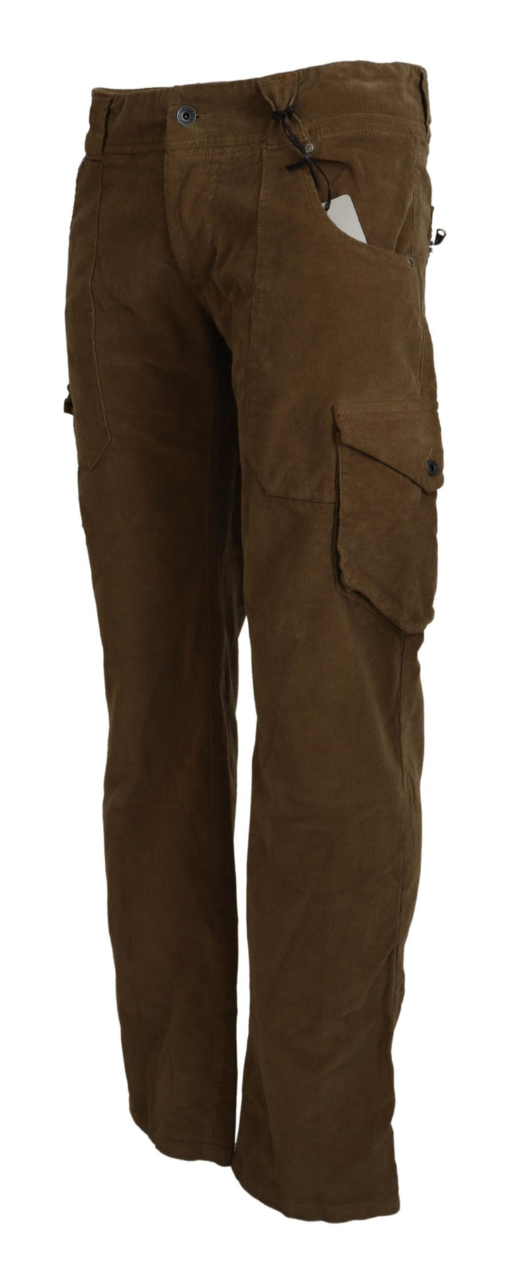 Cargo-Hose aus braunem Baumwollcord