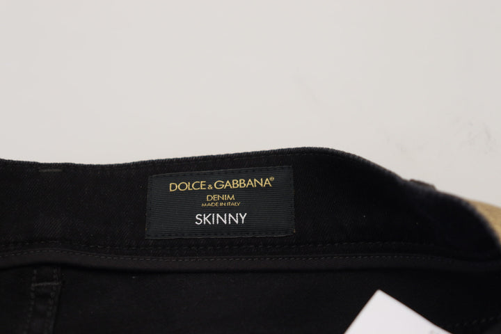 Gold Baumwolle zerfleddert Skinny Männer Denim Jeans