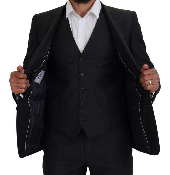 Grauer MARTINI 3 Stück Slim Fit Anzug