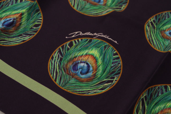 Elegant square silk scarf wrap
