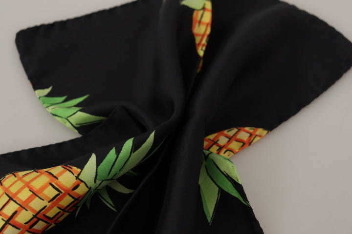 Elegant silk scarf square men's scarf