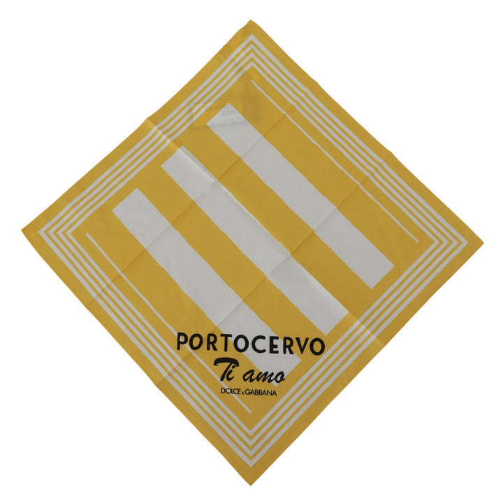 Gelber Portocervo Baumwollschal Wickelschal