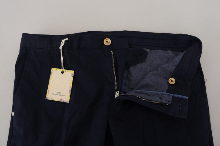 Dunkelblaue Baumwoll-Skinny-Hose für Männer