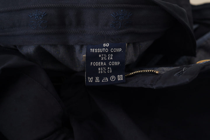 Dunkelblaue Baumwoll-Skinny-Hose für Männer