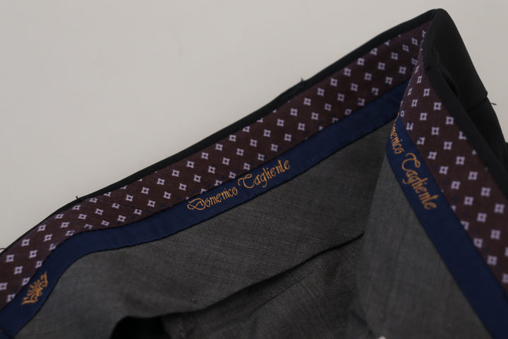 Schwarze konisch zulaufende Polyester-Kleid-Hose