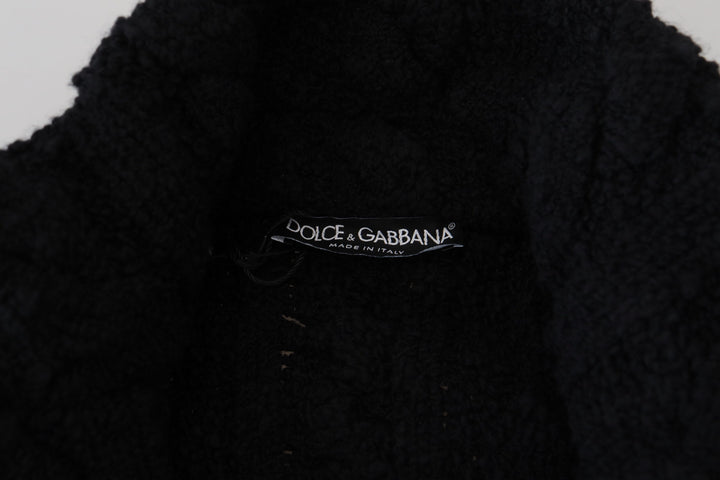 Elegant black cardigan made of a wool-cashmere blend