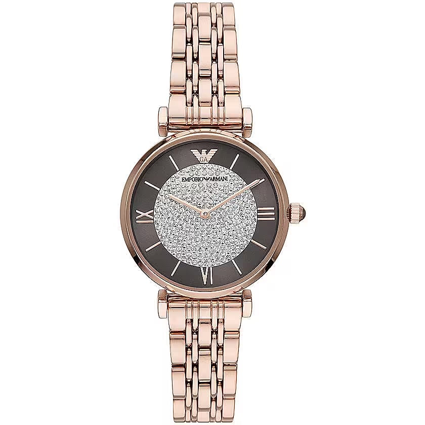 Elegante Damenuhr in Rosegold-Ton