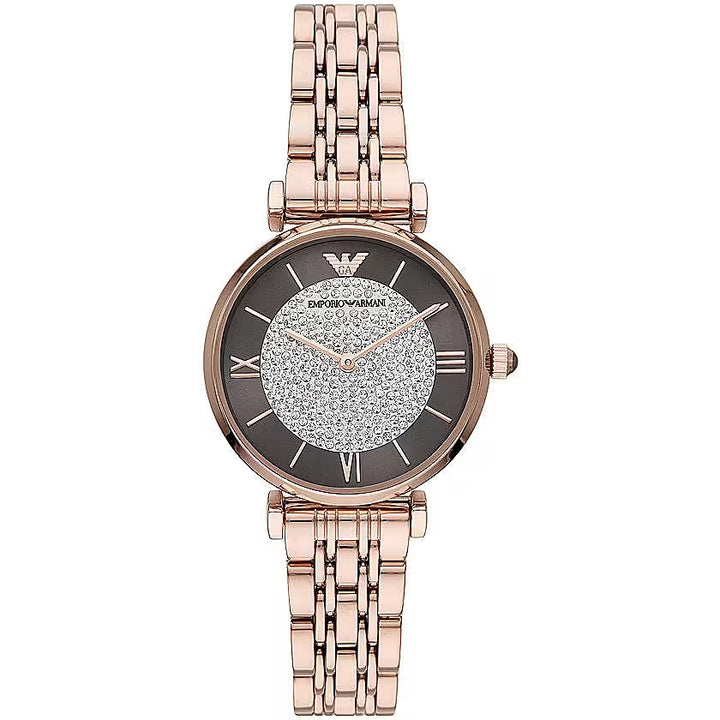 Elegante Damenuhr in Rosegold-Ton