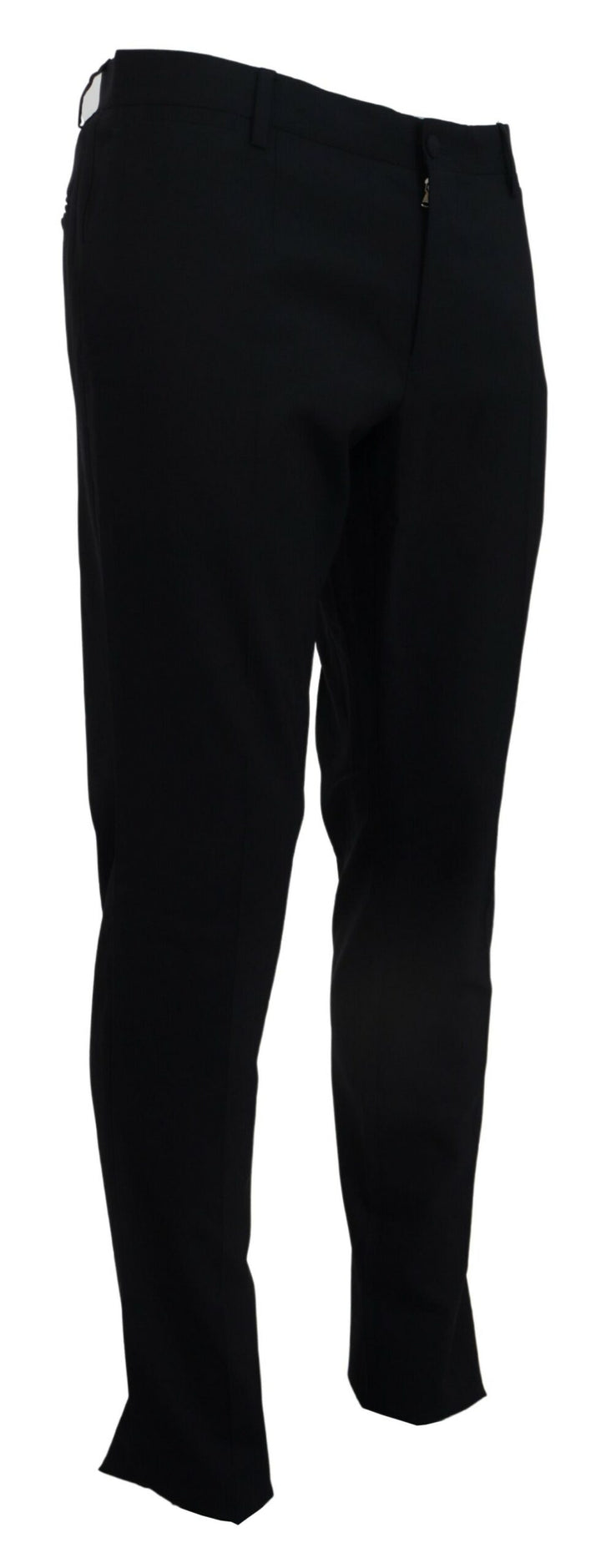 Blaues Woll-Stretch-Kleid Formal Slim Fit Pant