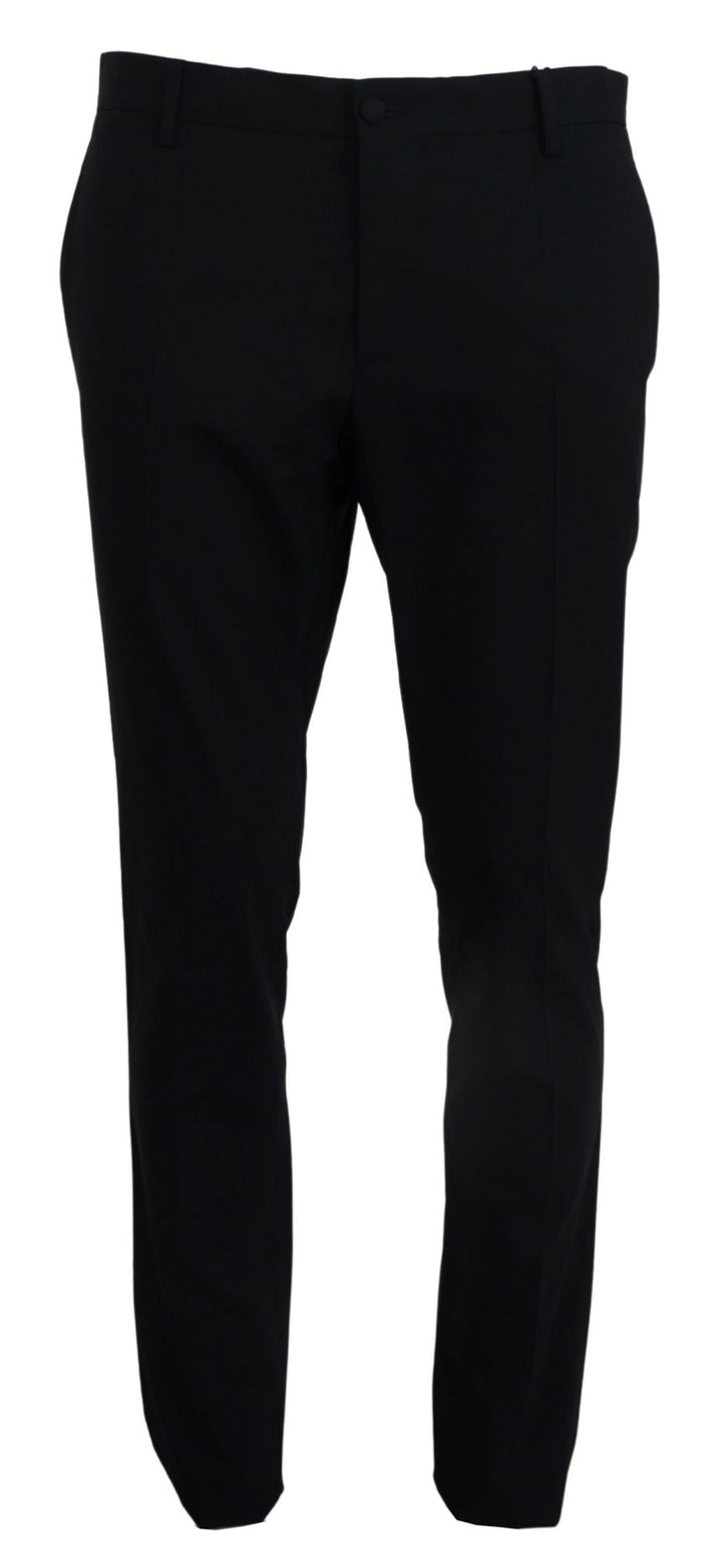 Blaues Woll-Stretch-Kleid Formal Slim Fit Pant