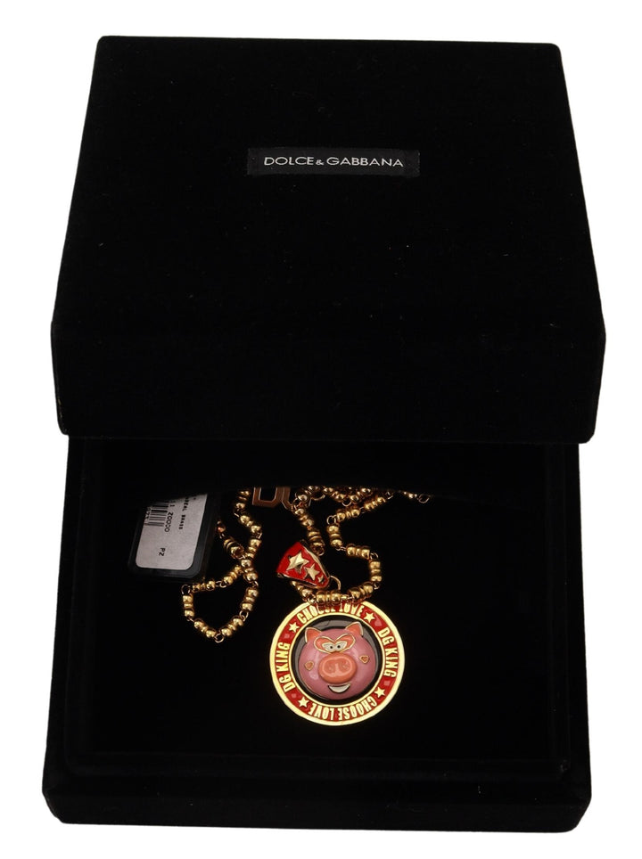 Elegant gold charm chain necklace