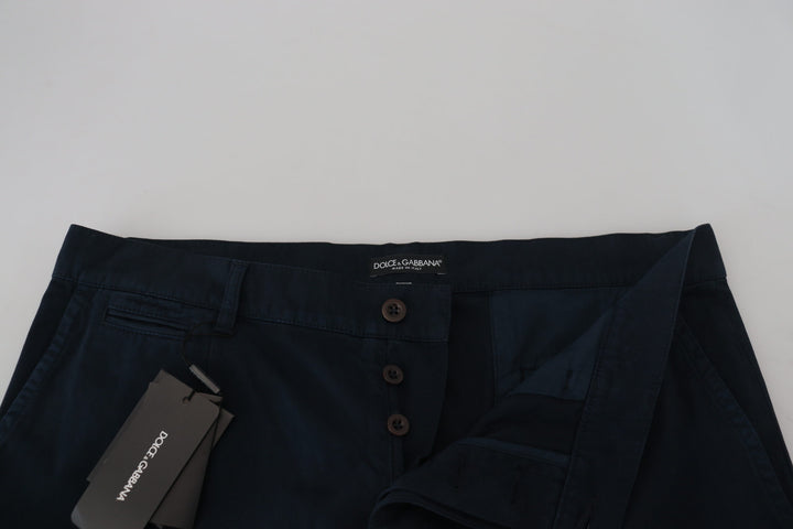 Blaues Baumwollkleid Formelle Herrenhosen