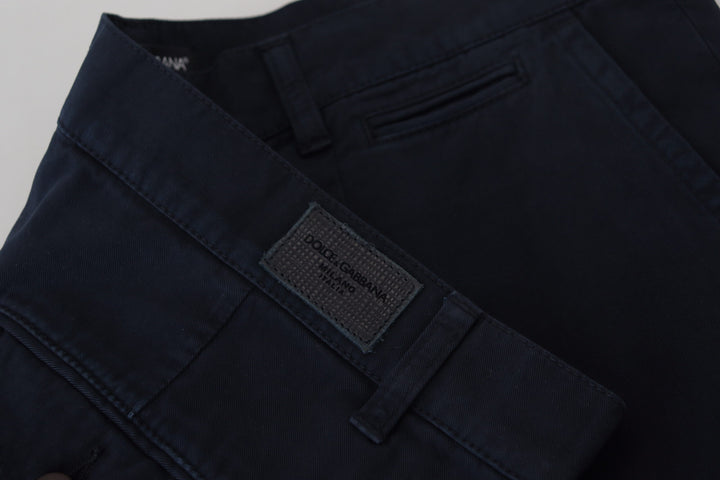 Blaues Baumwollkleid Formelle Herrenhosen