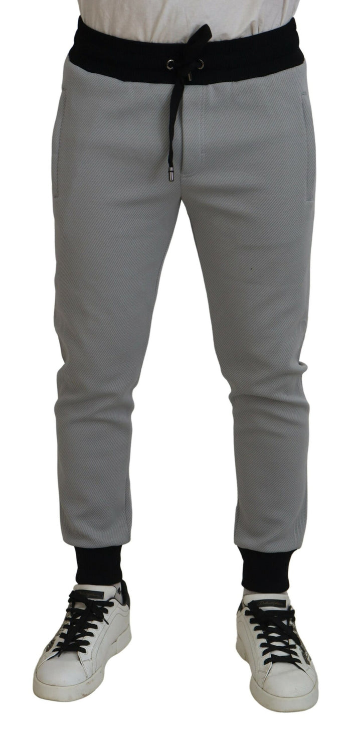 Elegant grey jogger pants