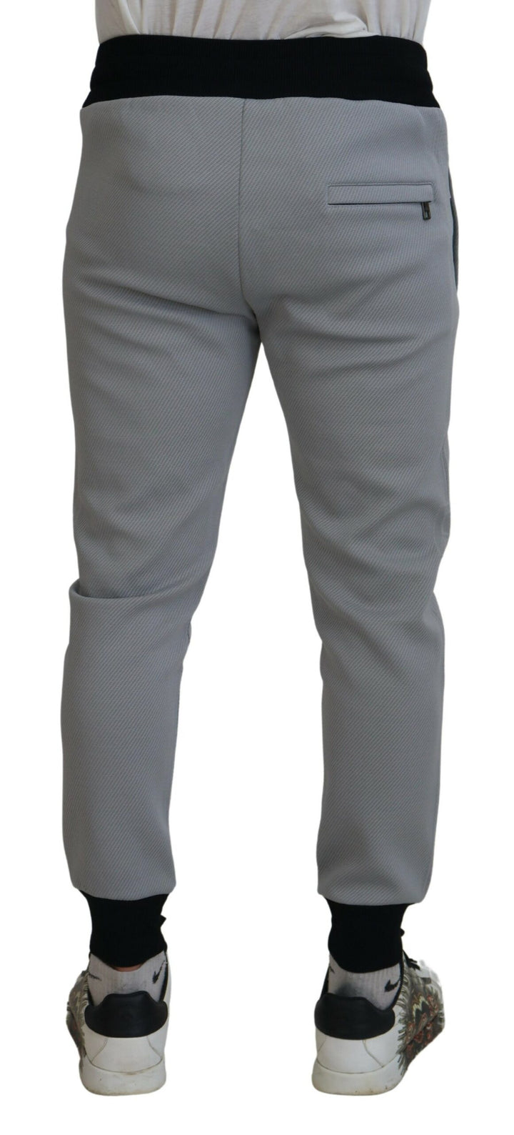 Elegant grey jogger pants