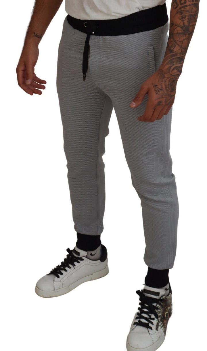 Elegant grey jogger pants