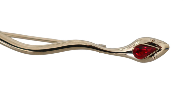 Elegant silver crystal brooch pin