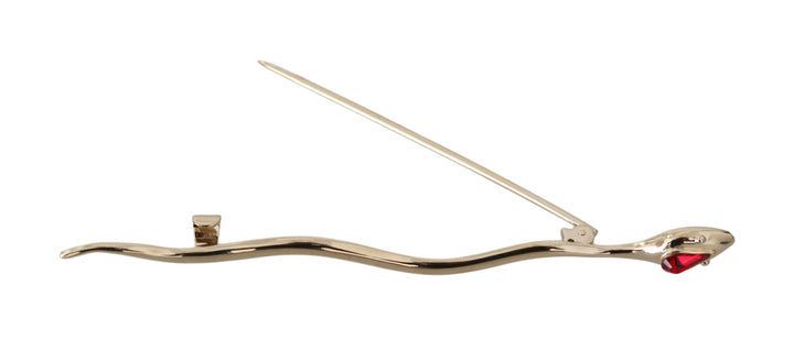 Elegant silver crystal brooch pin