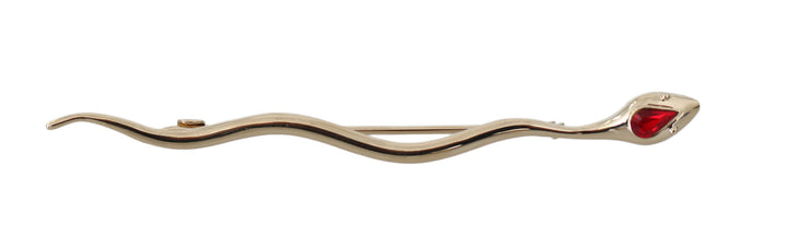 Elegant silver crystal brooch pin