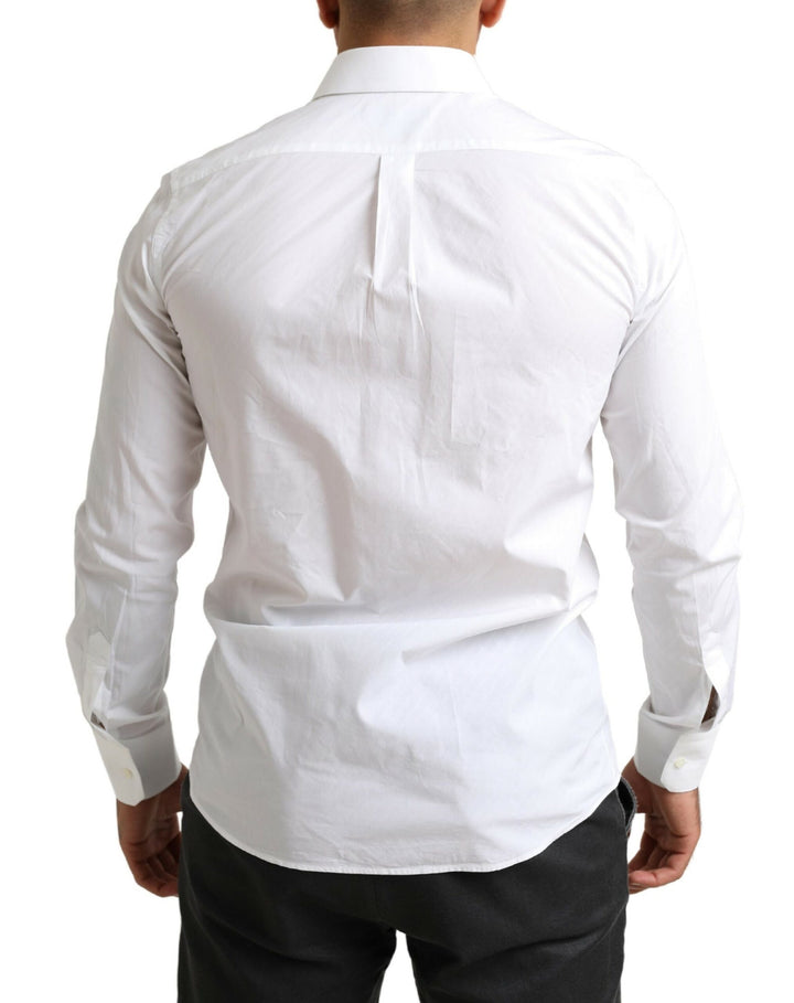 Elegant Martini shirt made of white cotton
