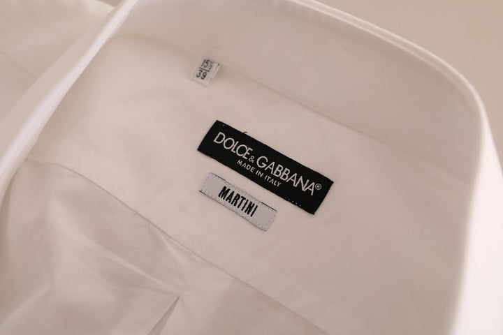 Elegant Martini shirt made of white cotton