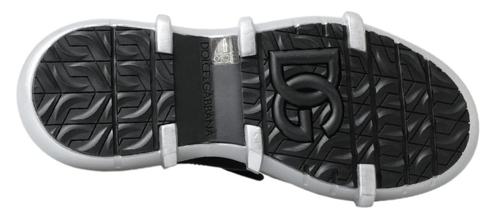 Schwarz Nylon Galileo High Top Turnschuhe Schuhe