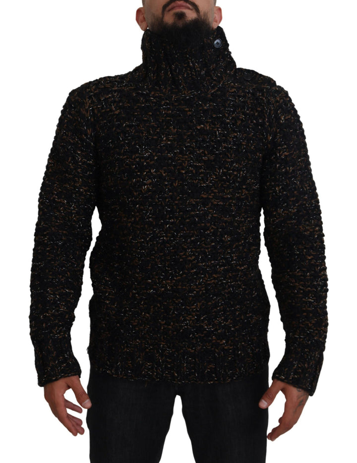 Brauner Fatto A Mano Rollkragenpullover Pullover