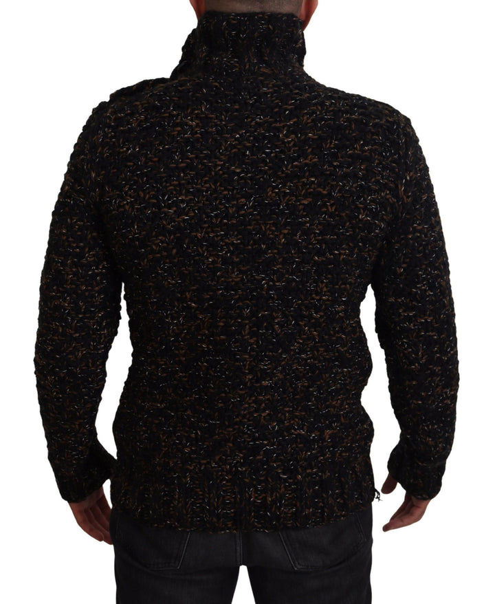 Brauner Fatto A Mano Rollkragenpullover Pullover