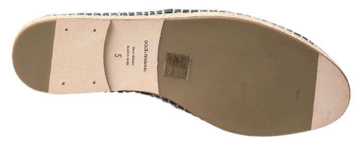 Blaugraue Leder Espadrille-Schuhe von Buffalo