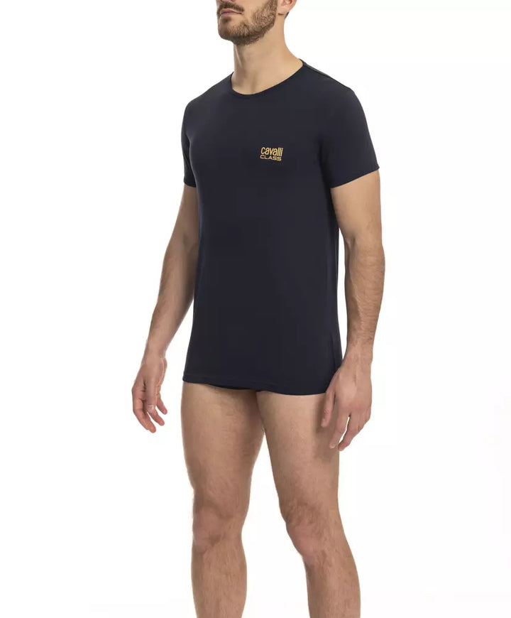 T-Shirt für Männer aus blauer Baumwolle