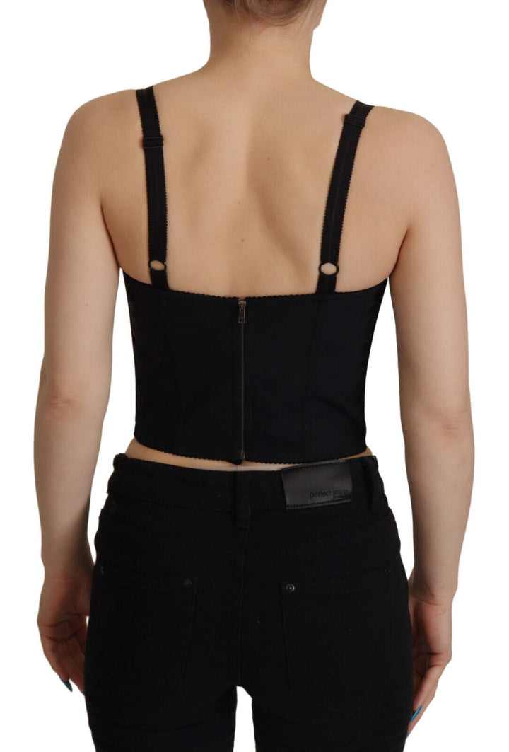 Elegant blouse with floral corset top