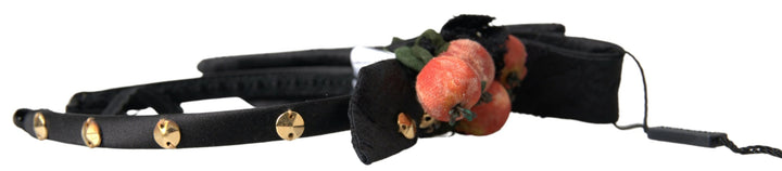 Schwarz mit multicolor Feigenfrucht Kristall Diadem Stirnband