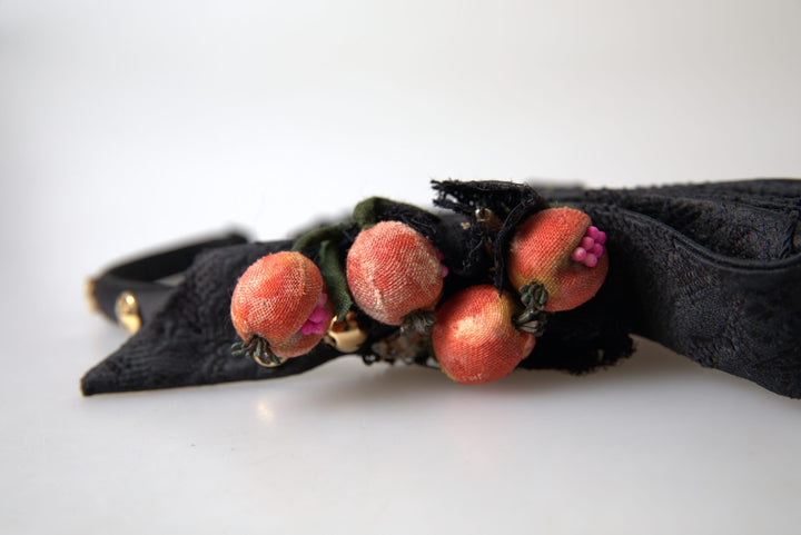 Schwarz mit multicolor Feigenfrucht Kristall Diadem Stirnband