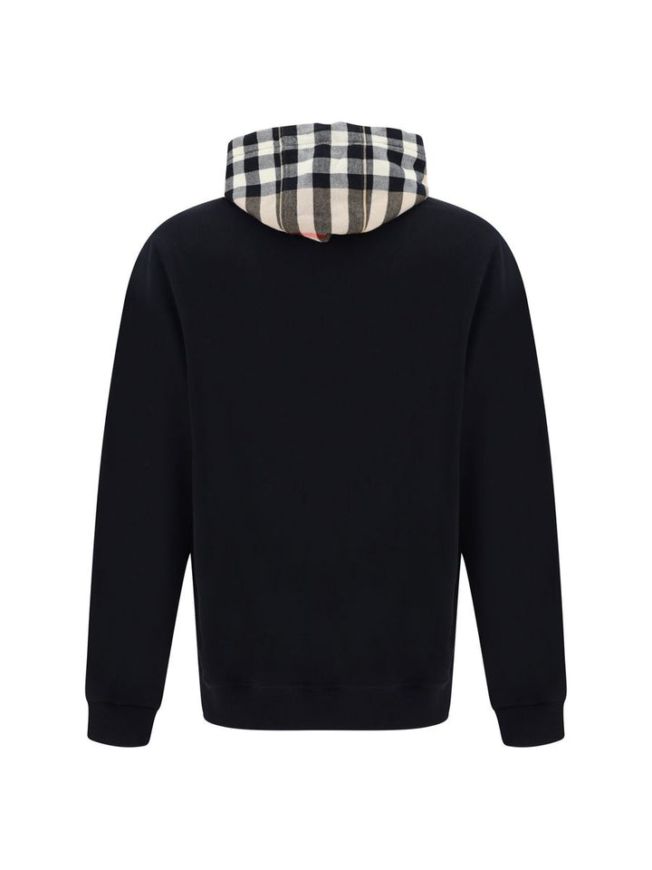 Eleganter schwarzer Samuel-Hoodie in Übergröße
