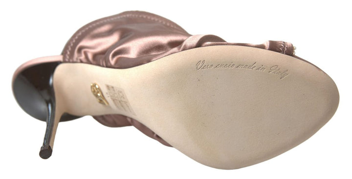 Hellbraune Slingback Stöckelschuhe mit Korsettverschluss