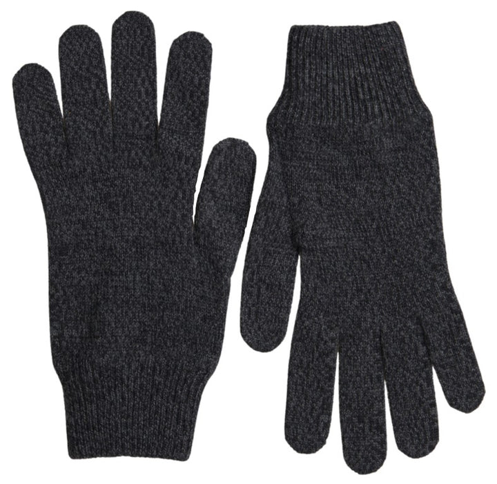 Elegant winter gloves made of new wool in grey